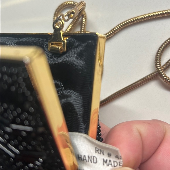 Hand Made Beaded Shell-Style Evening Purse - Picture 3 of 5